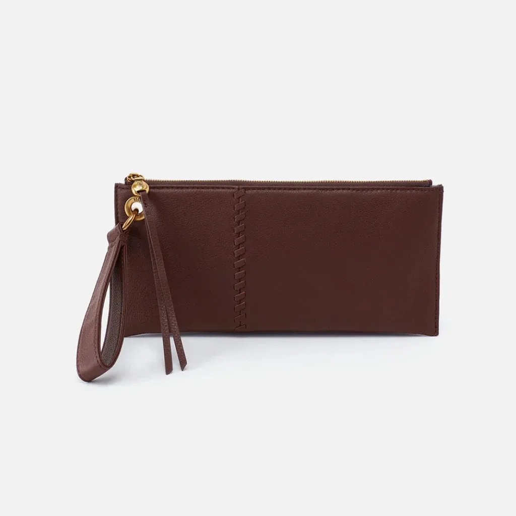 Vida Wristlet in Pebbled Leather