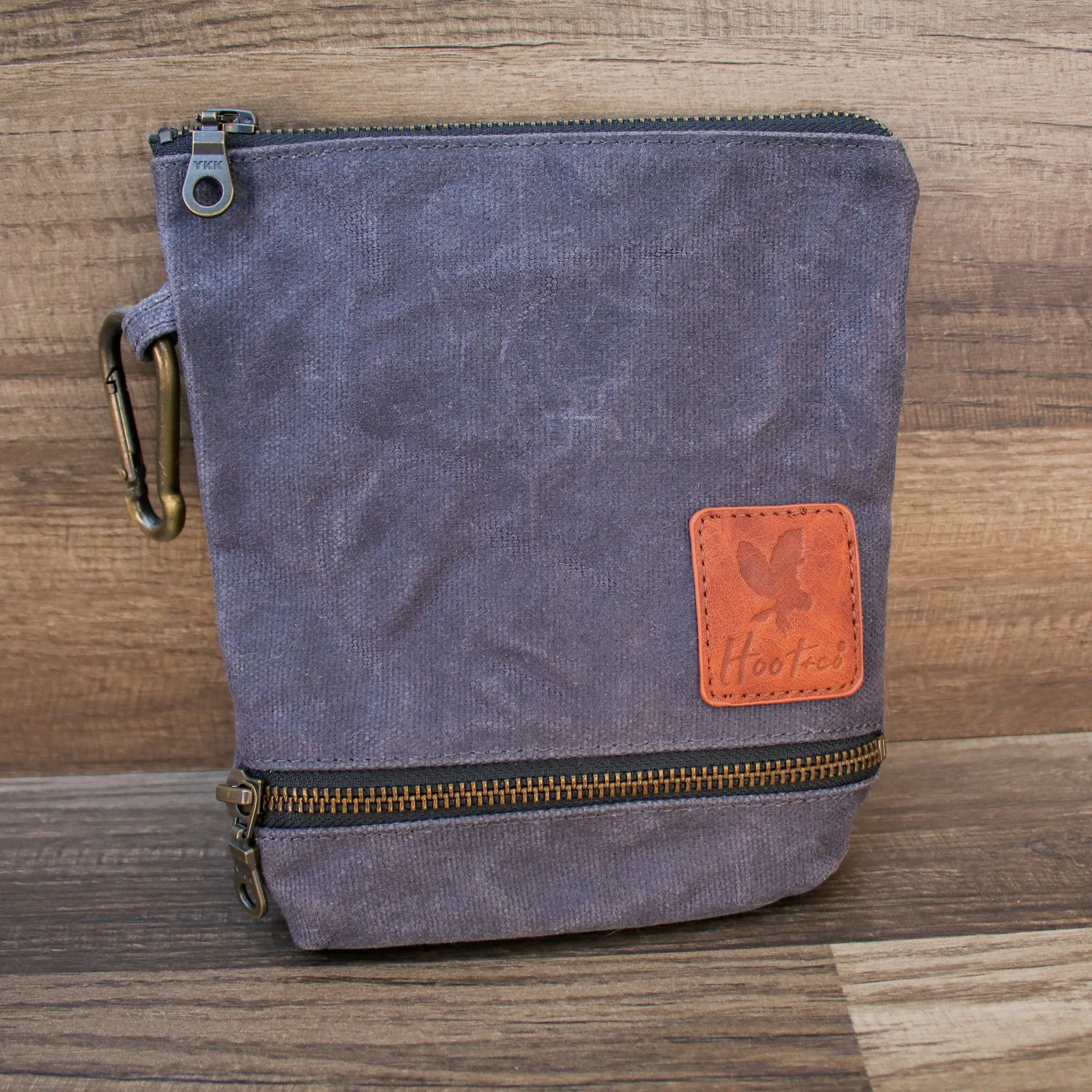 Waxed Canvas Combo Bag Holder - Slate Gray