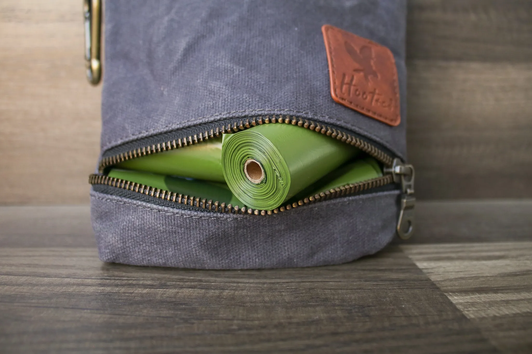 Waxed Canvas Combo Bag Holder - Slate Gray