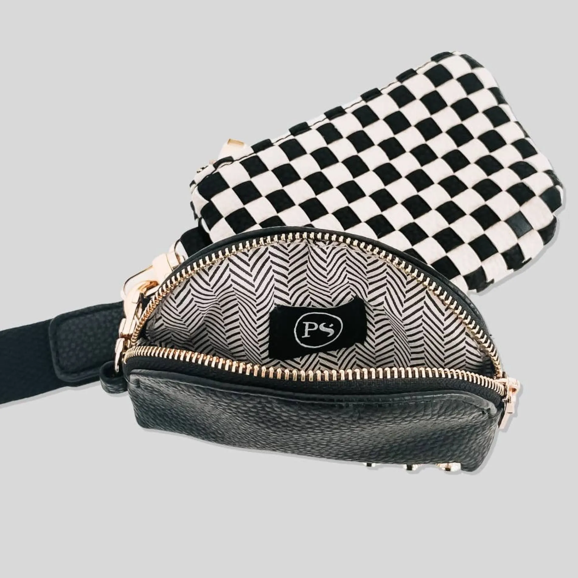 Wonderlust Woven Dual Pouch Wristlet 